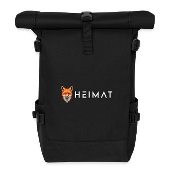 Heimat Rotfuchs geometric Designs - Rolltop Rucksack - Schwarz - Vorne