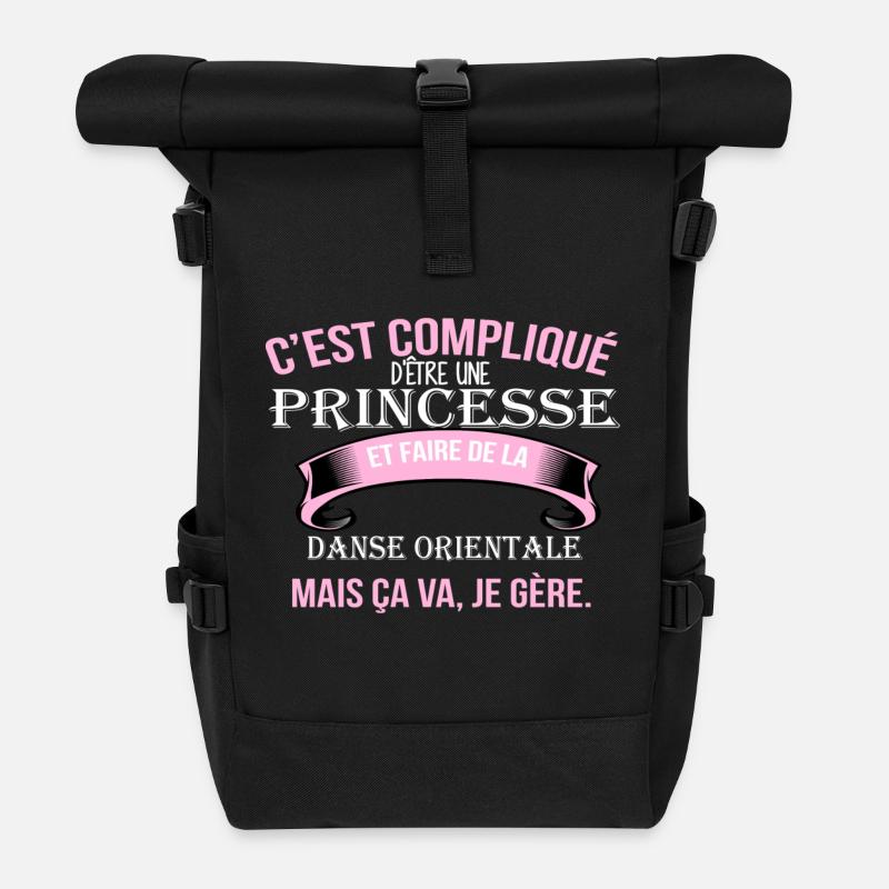 Danse orientale - Sac à dos roll top - noir