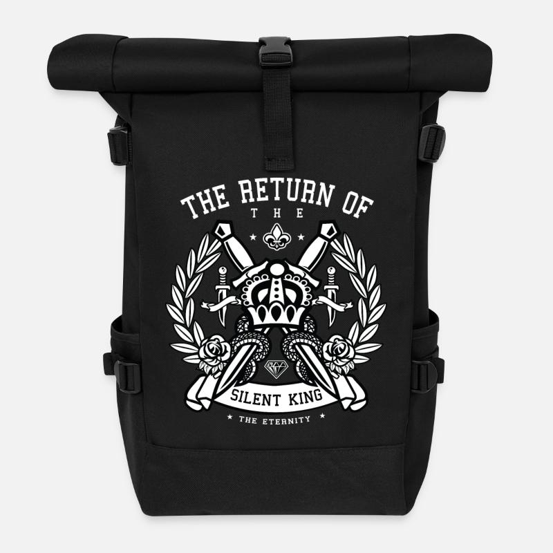 Crown - Rolltop Rucksack - Schwarz