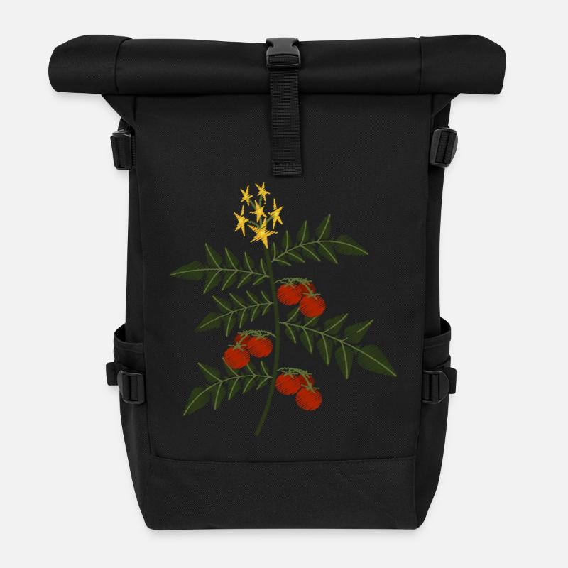 Veganer Vegetarier Tierschutz Geschenkidee - Rolltop Rucksack - Schwarz