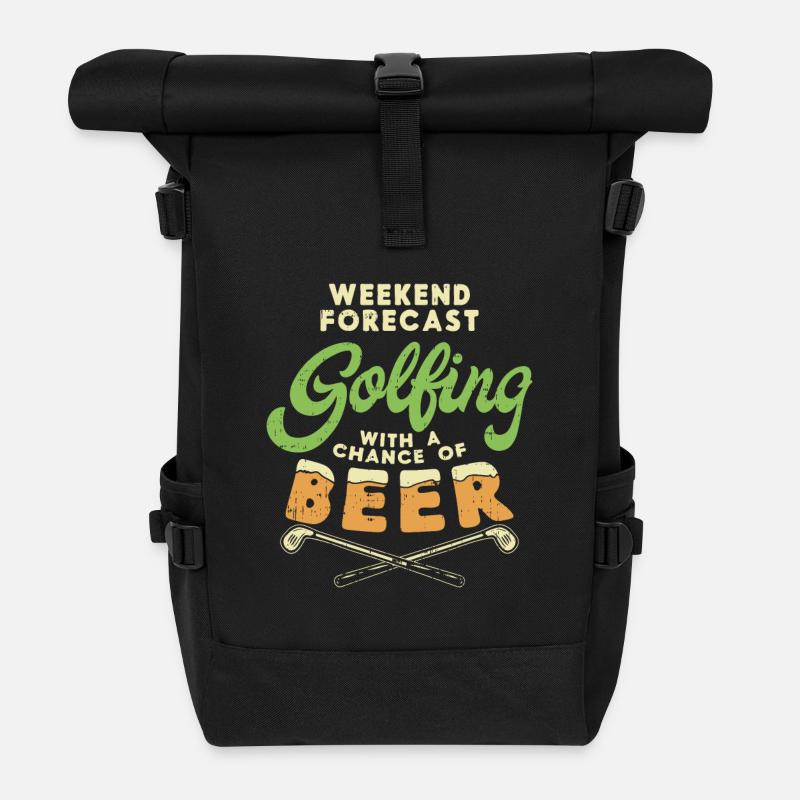 golf - Sac à dos roll top - noir