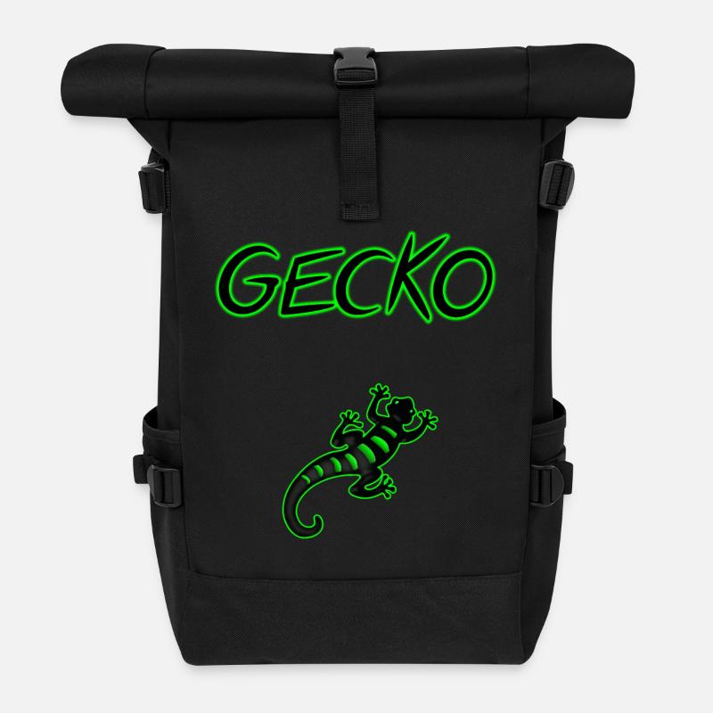 Gecko - Rolltop Rucksack - Schwarz