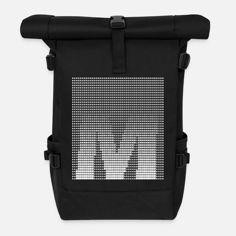 Letter M, Name, der Buchstabe M - Rolltop Rucksack - Schwarz