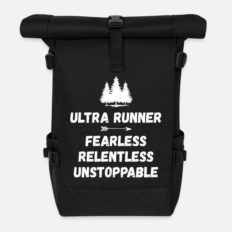 Ultra Runner - Intrépide. Implacable. Imparable. - Sac à dos roll top - noir
