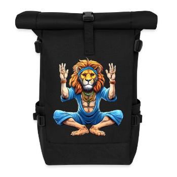 Löwe Yogi - Rolltop Rucksack - Schwarz - Vorne