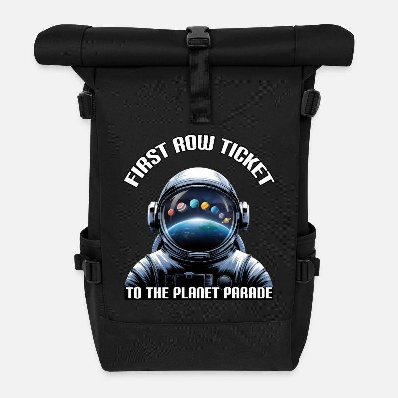 Billet de première rangée pour la parade des planètes - Astronaute - Sac à dos roll top - noir