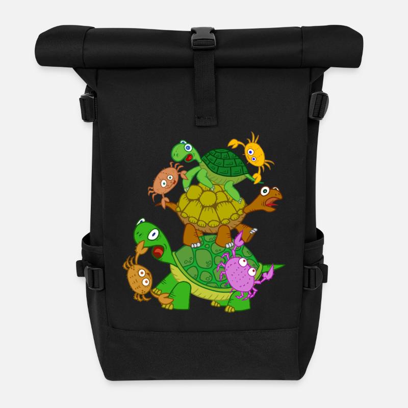 Crabgrab - Roll Top Backpack - black