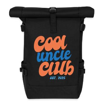 Cool Uncle Club since 2025 - Gift - Roll Top Backpack - black - Front