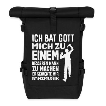 Tanzen - Rolltop Rucksack - Schwarz - Vorne