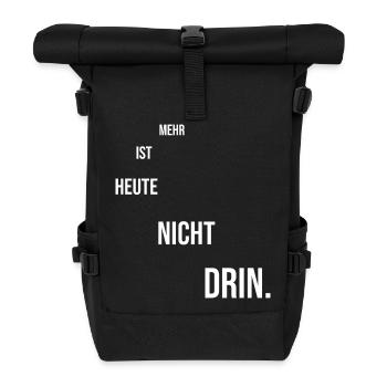 Dicton motivant - Sac à dos roll top - noir - Devant