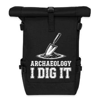 Archäologie Ich grabe es aus - Rolltop Rucksack - Schwarz - Vorne