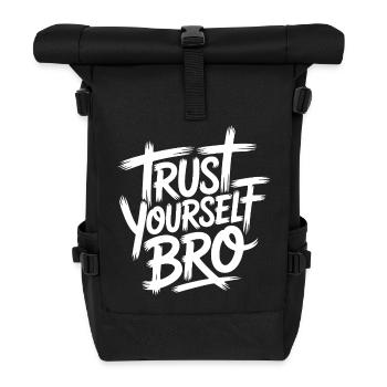 Selbstvertrauen - Rolltop Rucksack - Schwarz - Vorne