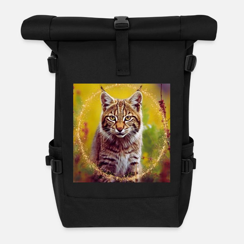 Magic Wildlife - Roll Top Backpack - black
