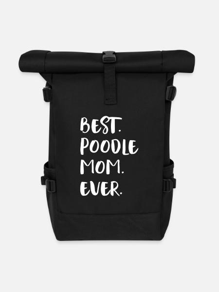 Pudel Poodle - Rolltop Rucksack - Schwarz