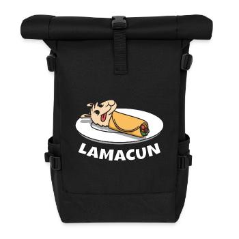 Lamacun Lama Alpaga Kebab Lahmacun Nourriture - Sac à dos roll top - noir - Devant