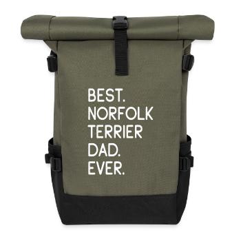Norfolk Terrier - Roll Top Backpack - olive/black - Front