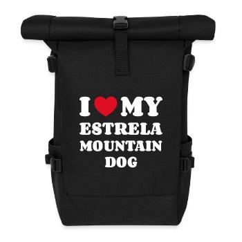 I Love My Estrela Mountain Dog Hundebesitzer - Rolltop Rucksack - Schwarz - Vorne