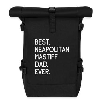 Neapolitan Mastiff Mastino Napoletano - Rolltop Rucksack - Schwarz - Vorne