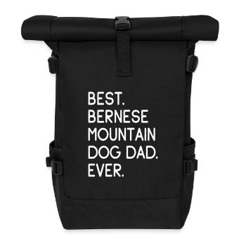 Bernese Mountain Dog Berner Sennenhund - Roll Top Backpack - black - Front