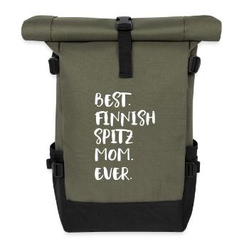 Finnish Spitz - Rolltop Rucksack - Olive/Schwarz - Vorne
