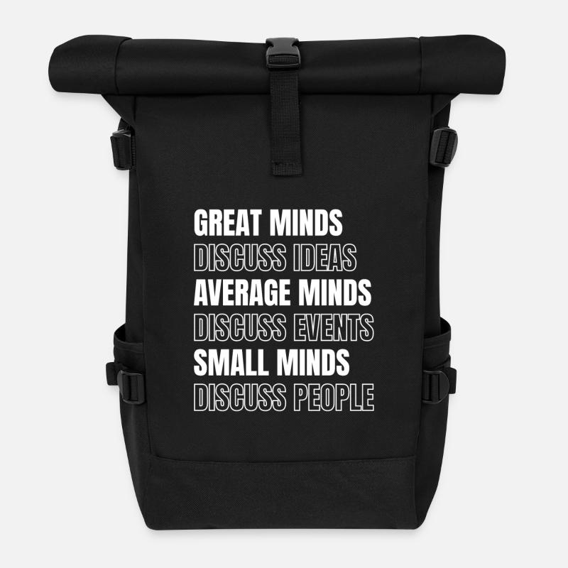 Dummheit Intelligenz Lästern Dumm Intelligent IQ - Rolltop Rucksack - Schwarz