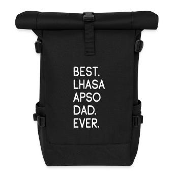 Lhasa Apso - Rolltop Rucksack - Schwarz - Vorne