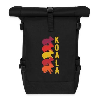 Koala - Roll Top Backpack - black - Front