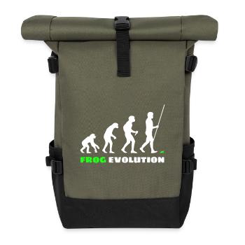 Frosch Evolution - Rolltop Rucksack - Olive/Schwarz - Vorne
