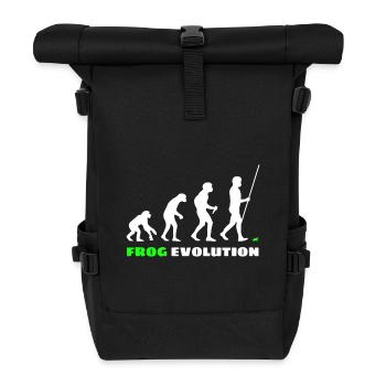Frosch Evolution - Rolltop Rucksack - Schwarz - Vorne