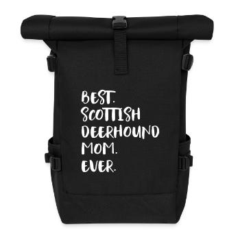 Scottish Deerhound Scottish Deer Dog - Roll Top Backpack - black - Front