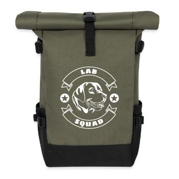 Escouade du Labrador - Sac à dos roll top - olive/noir - Devant
