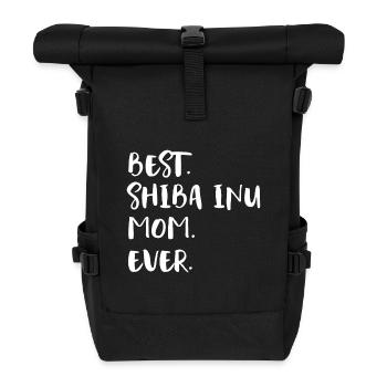 Shiba Inu - Rolltop Rucksack - Schwarz - Vorne