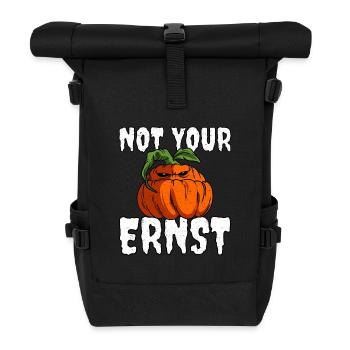 Not Your Ernst - Rolltop Rucksack - Schwarz - Vorne