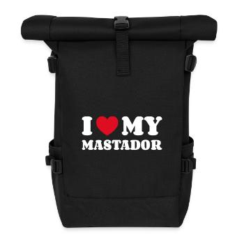 I Love My Mastador - Roll Top Backpack - black - Front