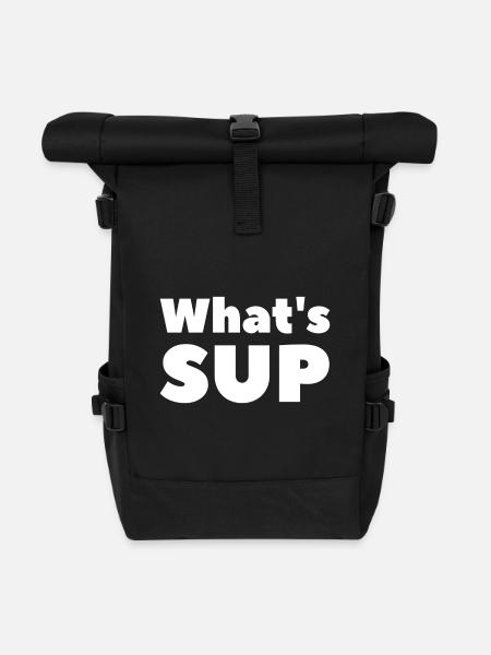 SUP Stand Up Paddling - Rolltop Rucksack - Schwarz