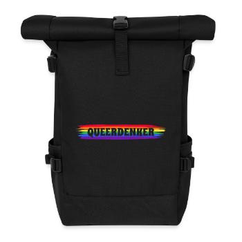Queer Thinker - Roll Top Backpack - black - Front