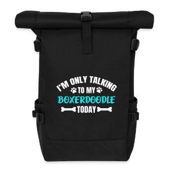 Boxerdoodle - Sac à dos roll top - noir - Devant