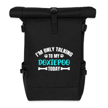 Doxiepoo - Sac à dos roll top - noir - Devant