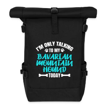 Bayerischer Gebirgsschweißhund - Rolltop Rucksack - Schwarz - Vorne