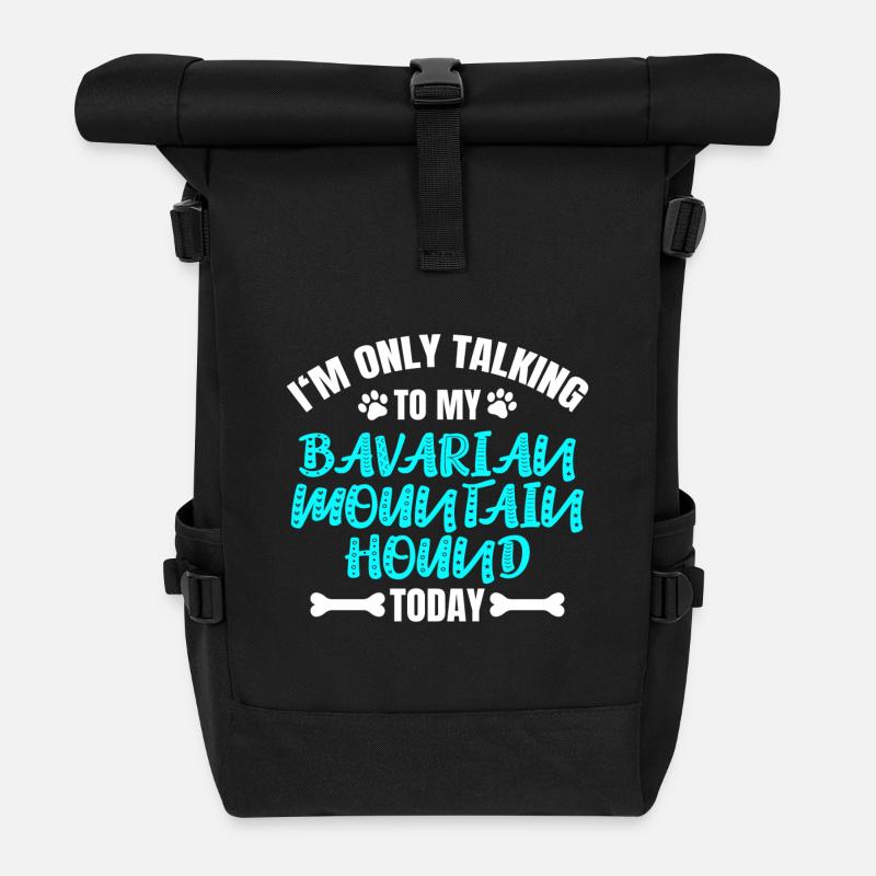 Bayerischer Gebirgsschweißhund - Rolltop Rucksack - Schwarz