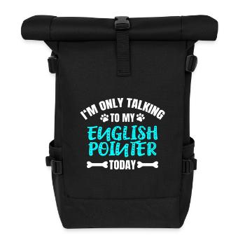 Pointeur anglais - Sac à dos roll top - noir - Devant
