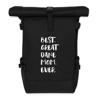 Deutsche Dogge Grand Danois - Sac à dos roll top - noir - Devant