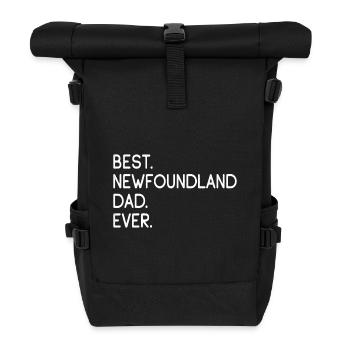 Neufundländer Newfoundland - Rolltop Rucksack - Schwarz - Vorne