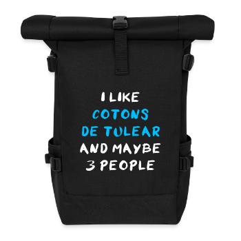Coton de Tuléar - Sac à dos roll top - noir - Devant
