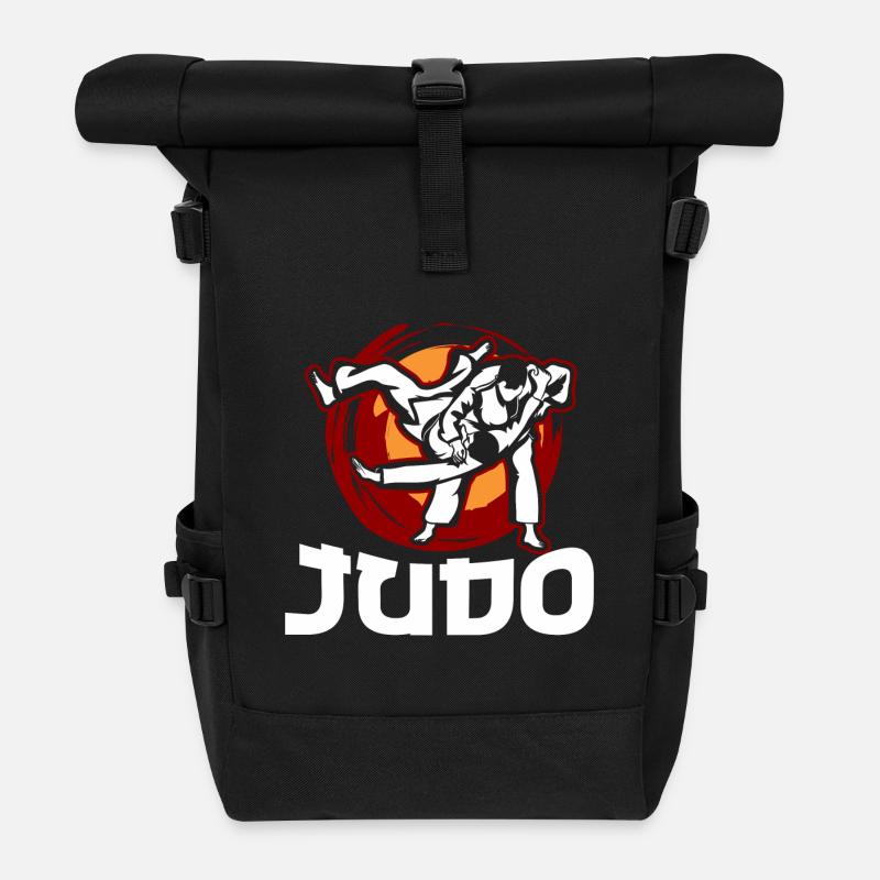 judo - Sac à dos roll top - noir