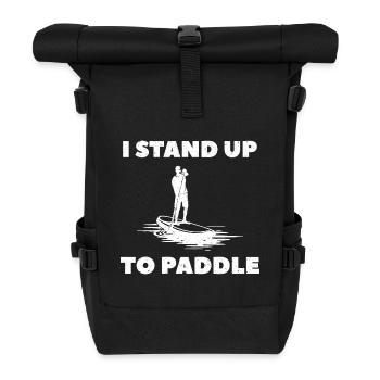 Stand Up Paddling SUP - Rolltop Rucksack - Schwarz - Vorne