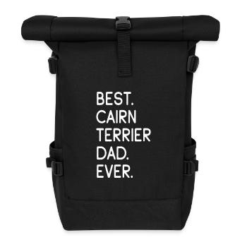 Cairn Terrier - Sac à dos roll top - noir - Devant