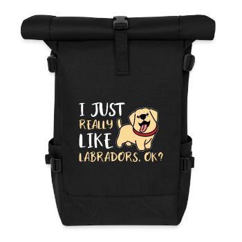 Labradore - Rolltop Rucksack - Schwarz - Vorne