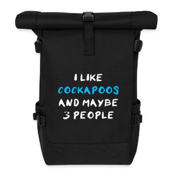 Cockapoo - Roll Top Backpack - black - Front