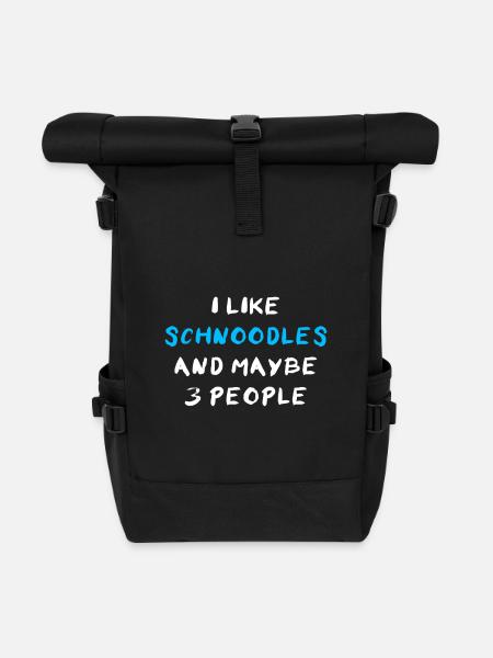 Schnoodle - Sac à dos roll top - noir